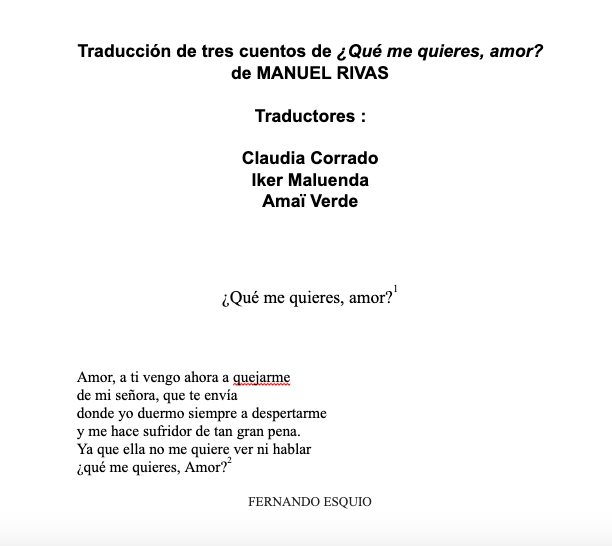 La LLCE Español se ha estrenado en el oficio de la traducción - Lycée  Français de Barcelone